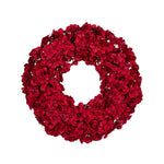 65 CM DEEP RED HYDRANGEA WREATH - Pure Apotheca