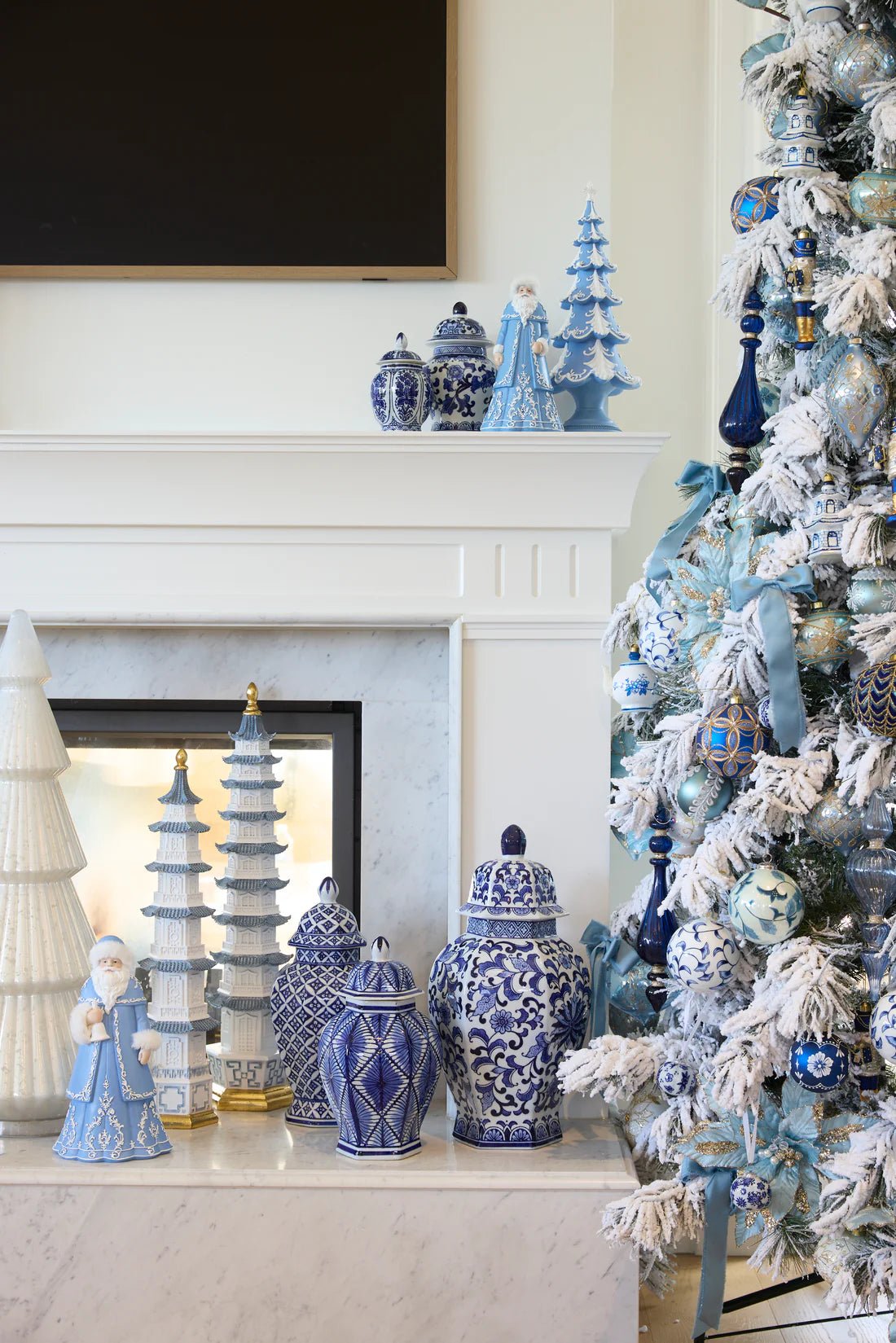 67 CM BLUE AND WHITE PAGODA - Pure Apotheca