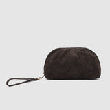 Sarski Makeup Bag Suedette Chocolate