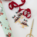6pk Christmas Gift Tags - Christmas Pudding - Pure Apotheca