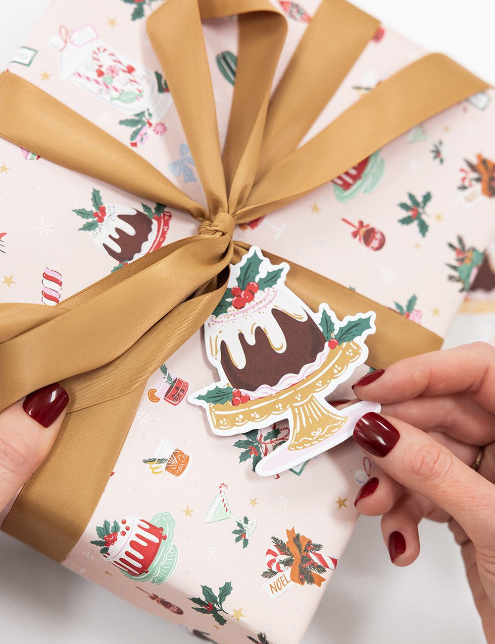 6pk Christmas Gift Tags - Christmas Pudding - Pure Apotheca