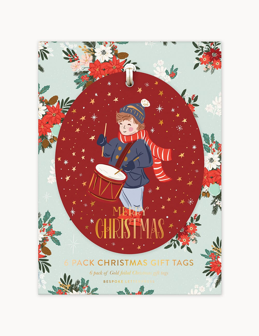 6pk Christmas Gift Tags - Drummer Boy - Pure Apotheca
