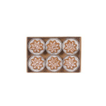 6/PK GINGERBREAD SNOWFLAKE TEALIGHTS - Pure Apotheca