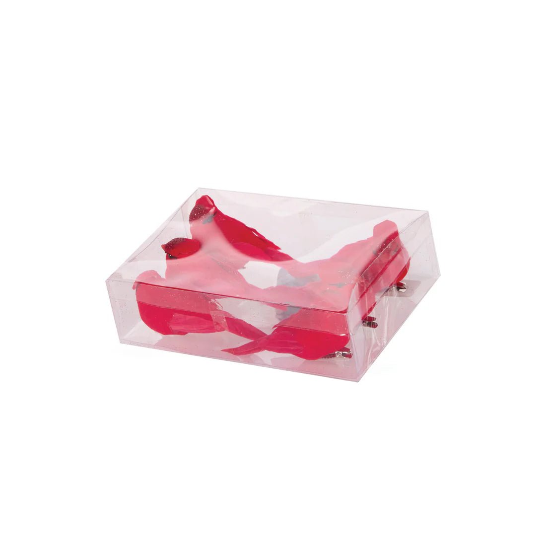 6PK RED CANARY BIRDS CLIP ON - Pure Apotheca