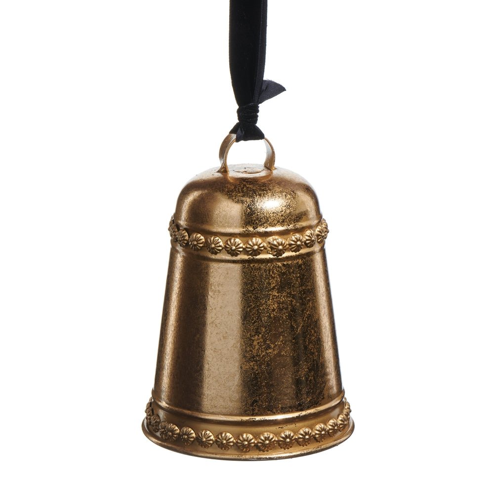 7" Gold Bell Ornament - Pure Apotheca