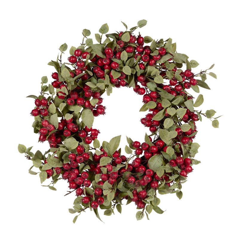 70 CM MAYBUSH BERRY AND FOLIAGE WREATH - Pure Apotheca