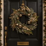 70cm Champagne Berry Bauble Wreath - Pure Apotheca