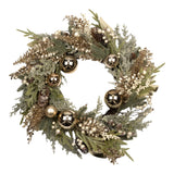70cm Champagne Berry Bauble Wreath - Pure Apotheca