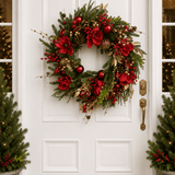 70cm Red & Gold Exquisite Wreath - Pure Apotheca