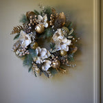 71 CM GUILDED MAGNOLIA WREATH - Pure Apotheca