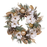 71 CM GUILDED MAGNOLIA WREATH - Pure Apotheca