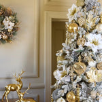 71 CM GUILDED MAGNOLIA WREATH - Pure Apotheca