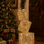 75cm Illuminated Gold Beaded Gift Stack 350 LED - Pure Apotheca