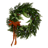 76 CM LUXE FOLIAGE WREATH WITH BOW - Pure Apotheca