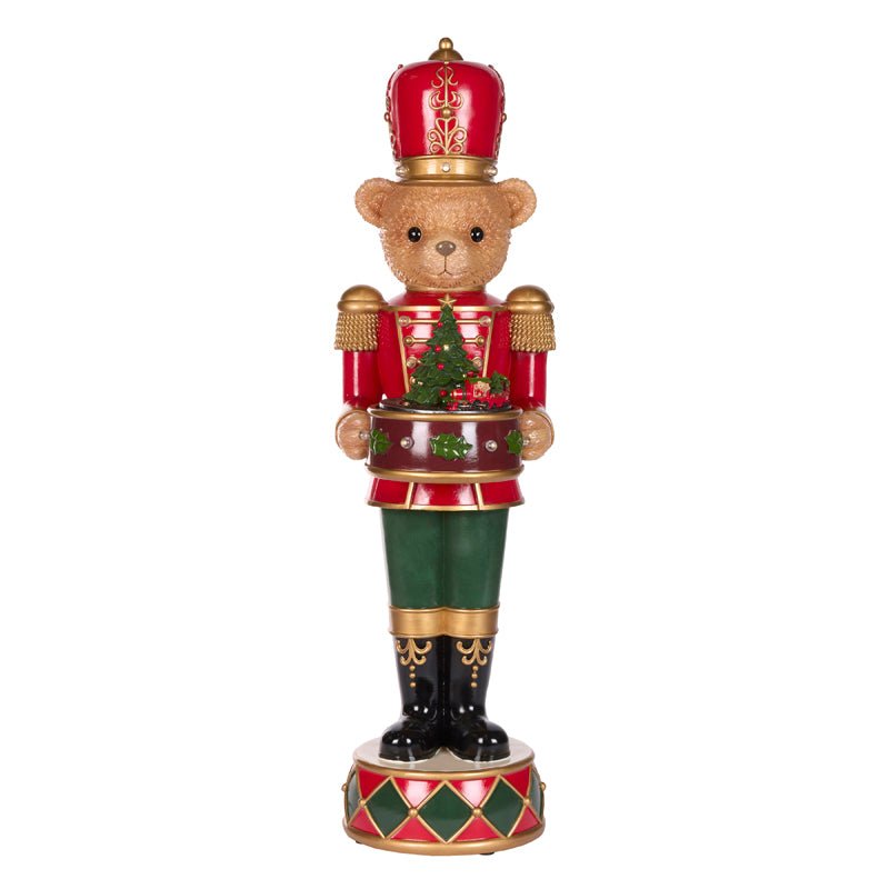 76 CM TEDDY BEAR NUTCRACKER WITH MUSIC BOX - Pure Apotheca