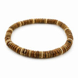 Jasper Natural Stone Gold Disc Bracelet