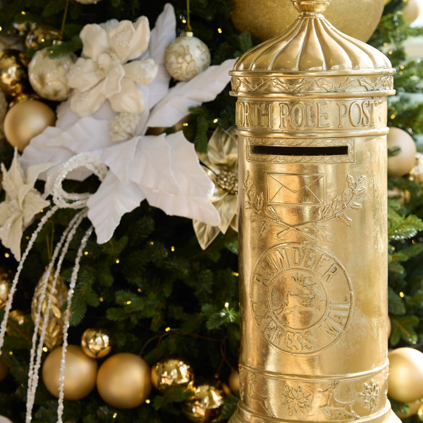 77 CM GILDED SANTA MAILBOX - Pure Apotheca