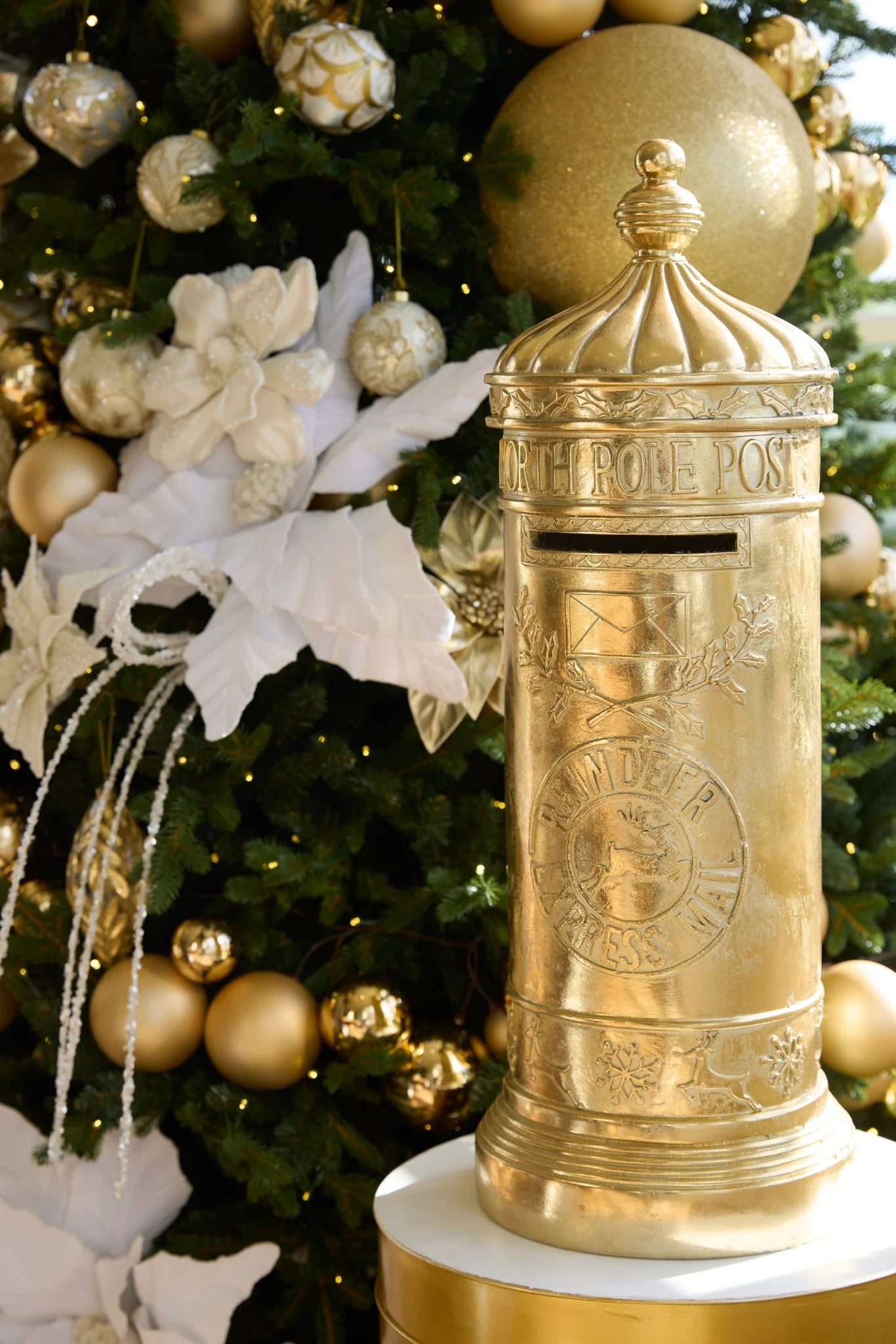 77 CM GILDED SANTA MAILBOX - Pure Apotheca