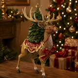 Vintage Traditional Christmas Tree on Deer 44cm