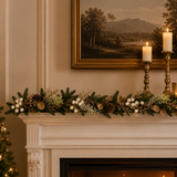 180cm Natural White Berry Garland