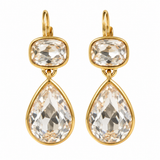 Kendall Double Crystal Drop Earrings