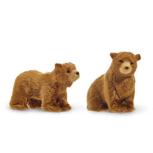 8" Brown Bear Hanging Ornament - 2 Asstd - Pure Apotheca