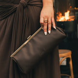 Maya Clutch Chocolate