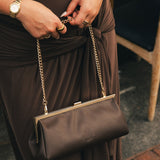 Maya Clutch Chocolate