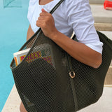 Calypso Mesh Tote Bag - Olive