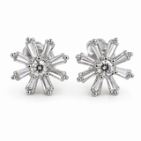 Petal Flower CZ Studs