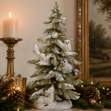 Winter Forest Tree with Animals 41cm
