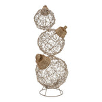 87cm Illuminated Gold Beaded Bauble Stack 600 LED - Pure Apotheca