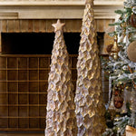 89 CM METALLIC HOLLY LEAF TREE - Pure Apotheca