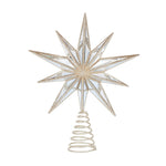 9 POINT MIRRORED TREE TOPPER STAR CHAMPAGNE - Pure Apotheca