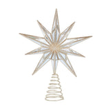 9 POINT MIRRORED TREE TOPPER STAR CHAMPAGNE - Pure Apotheca