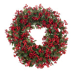 90cm Red Berry Wreath - Pure Apotheca