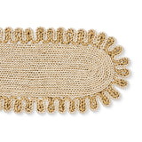 LUCIE DARK NATURAL/LIGHT NATURAL BRAIDED TABLE RUNNER 30X120CM
