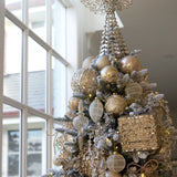 SILVER ANGEL TREE TOPPER