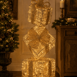 95cm Illuminated Gold Beaded Gift Stack 6000 LED - Pure Apotheca