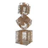 95cm Illuminated Gold Beaded Gift Stack 6000 LED - Pure Apotheca