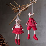 Red Edna Mouse Hanging