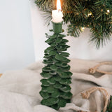 Lune Pinecone Candlestick Holder Green Small