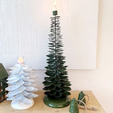 Lune Pinecone Candlestick Holder Green Large