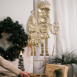 Lune Nutcracker Garden Stake Gold