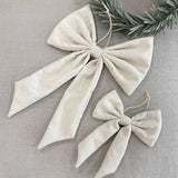 Lucia Bows Set/2 - Cream