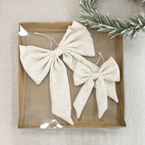 Lucia Bows Set/2 - Cream