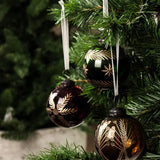 Amina Glass Bauble Green/Gold