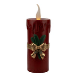 Vintage Red Christmas Candle 44cm