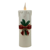 Vintage White Christmas Candle 55cm