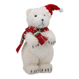 Fair Isle Knit Standing Polar Bear 33cm